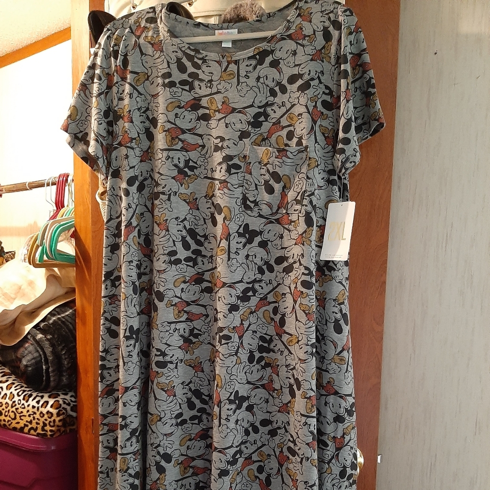 Lularoe  Carly Mickey  Mouse  Dress